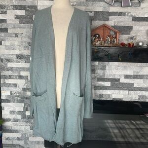 J Jill Sz L Cardigan Sweater Womens  Open Front